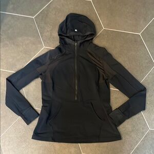 Vintage Lululemon Black Hooded Pullover 10 Large